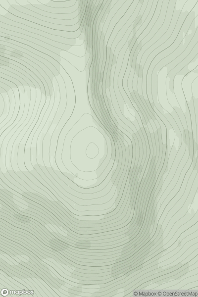 Thumbnail image for Beinn Bhearnach [Mull and Nearby Islands] showing contour plot for surrounding peak
